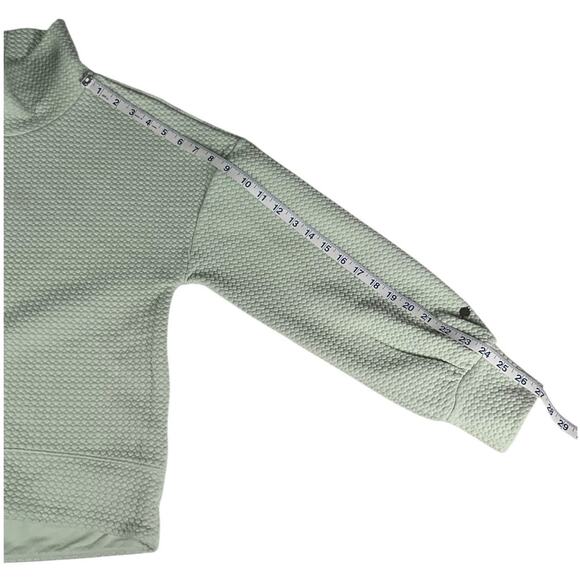 Calia Carrie Underwood Textured Cowl Neck Sweatshirt Mint Green Small Cozy - Picture 9 of 13